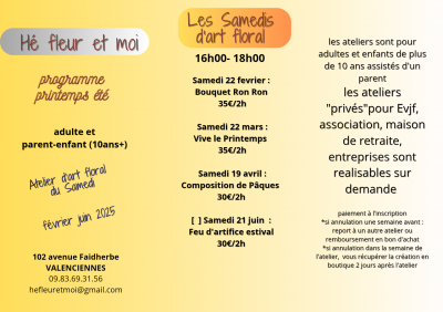Art floral Valenciennes Nord