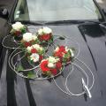 Mariage valenciennes bouquet de mariée voiture