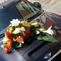 Mariage valenciennes bouquet de mariée voiture