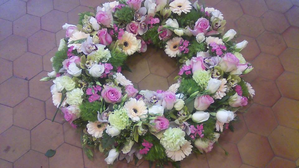 deuil couronne enterrement valenciennes fleurs fleuriste hé fleur et moi le Quesnoy Saint amant Denain