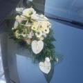Mariage valenciennes bouquet de mariée voiture