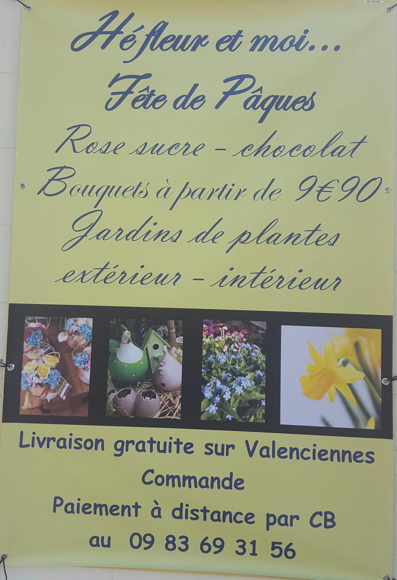 Fleuriste de Valenciennes Hé fleur et moi Pâques