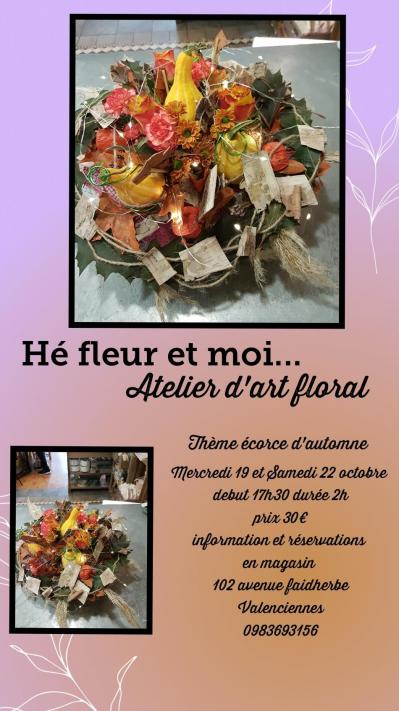 Atelier art floral Valenciennes Hé fleur et moi