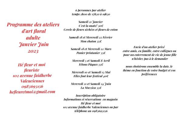 Art floral Valenciennes Hé fleur et moi