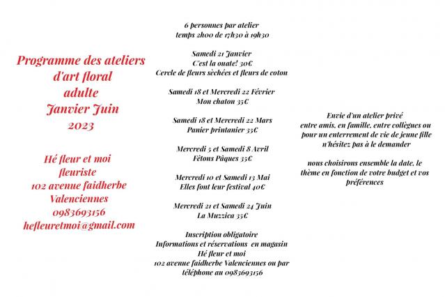Art floral Valenciennes Hé fleur et moi