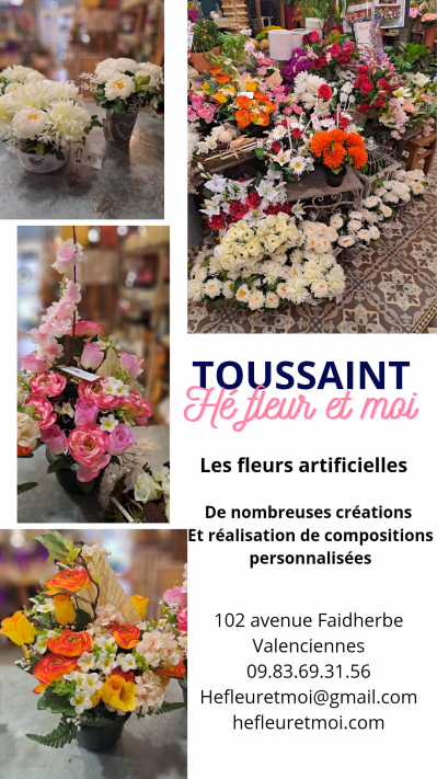 Fleurs artificielles Toussaint Valenciennes