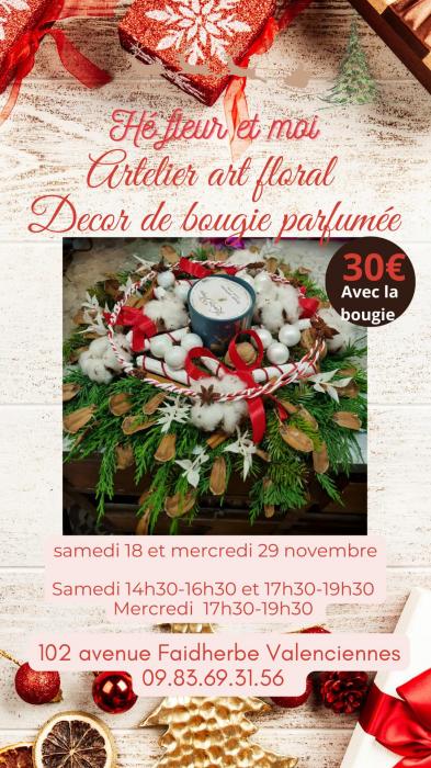 art floral Valenciennes noel