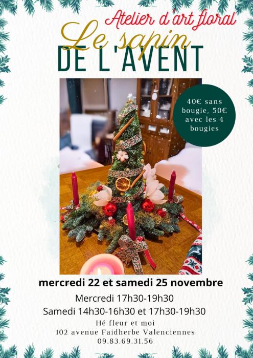 art floral Valenciennes noel