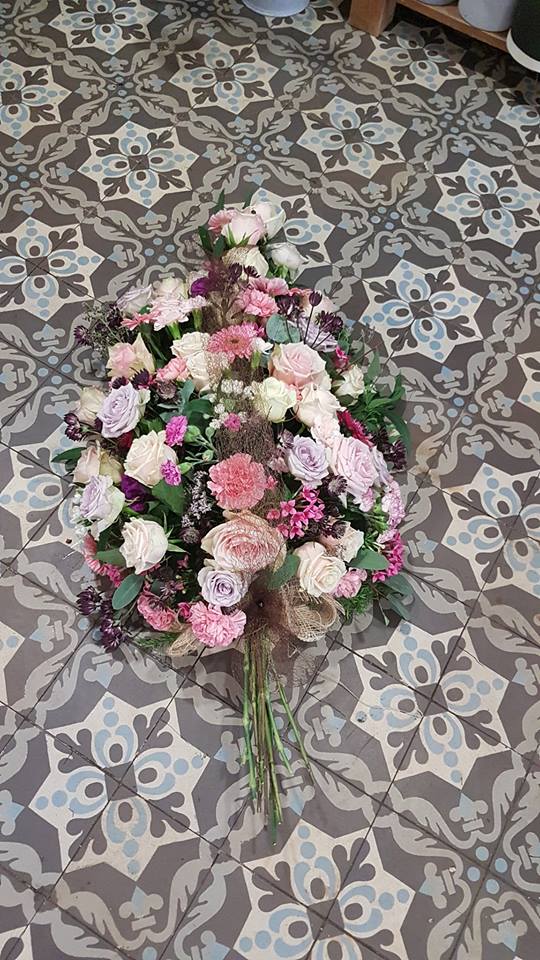 Gerbe deuil Hé fleur et moi fleuriste Valenciennes