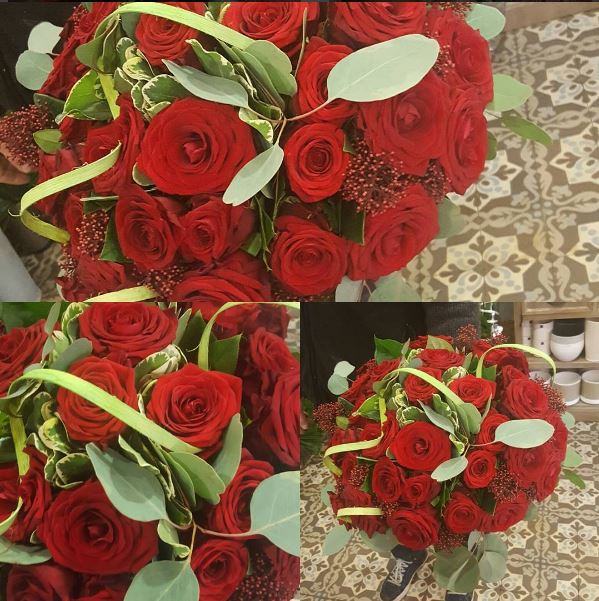 Saint Valentin 14 février 2018 fleuriste valenciennes rose amour bouquet hé fleur et moi