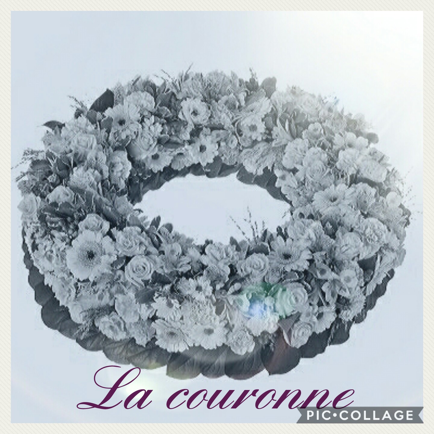Couronne deuil Hé fleur et moi fleuriste valenciennes fleurs Denain Saint Amand le quesnoy