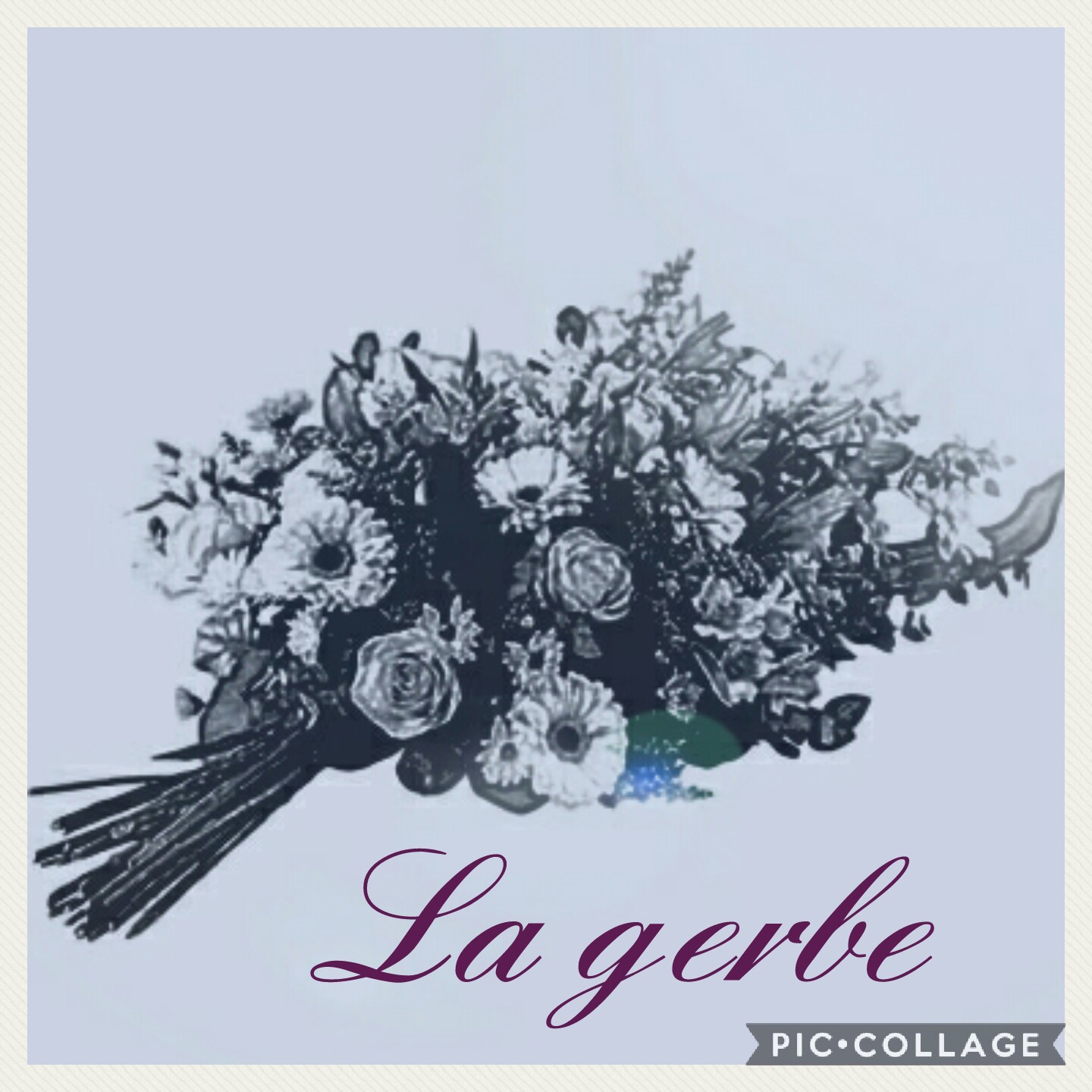 Gerbe deuil Hé fleur et moi fleuriste Valenciennes