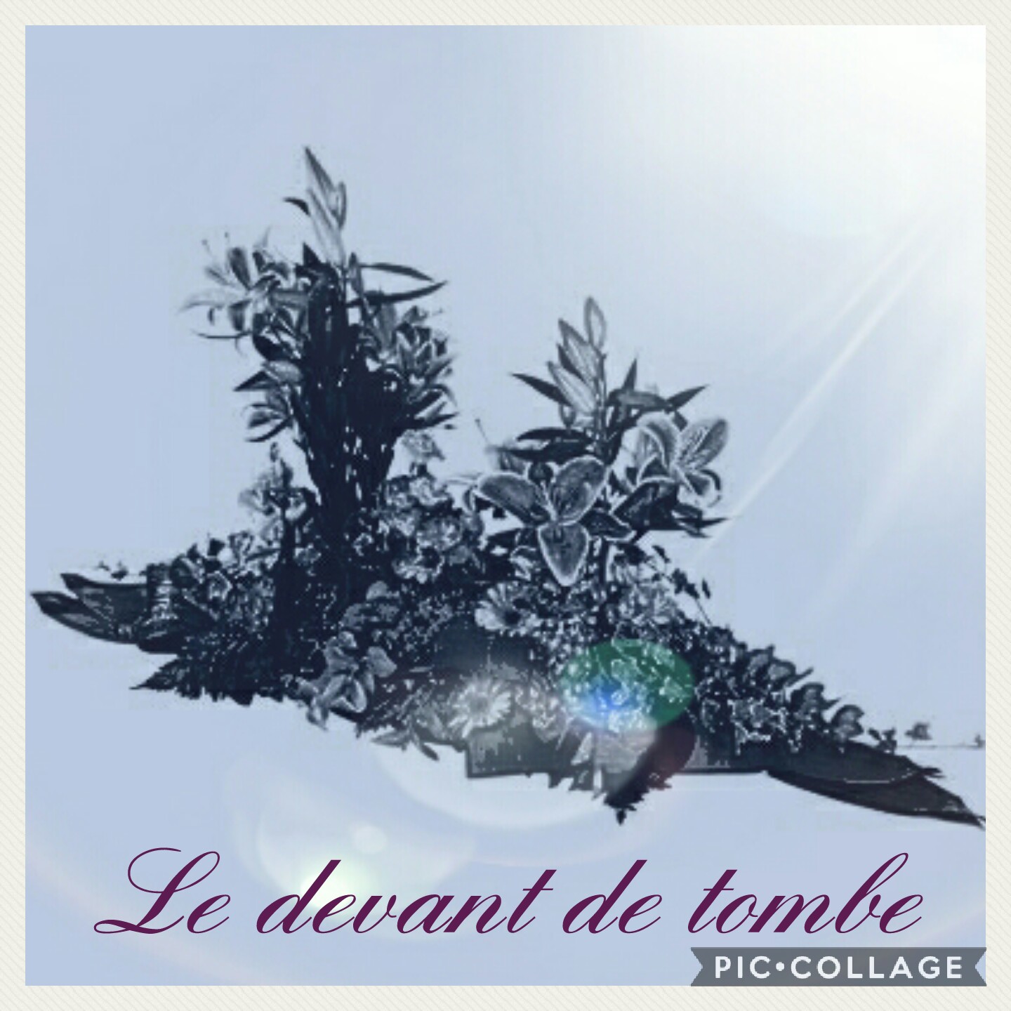 Devant de tombe deuil Hé fleur et moi fleuriste Valenciennes