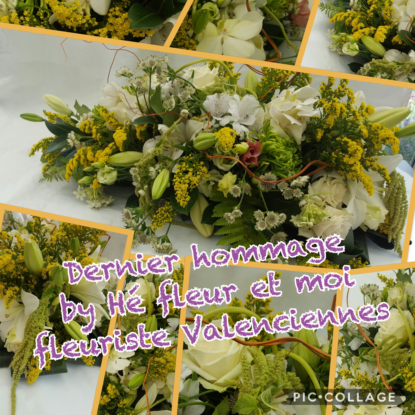 Dernier hommage deuil by Hé fleur et moi fleuriste Valenciennes nord Hainaut enterrement