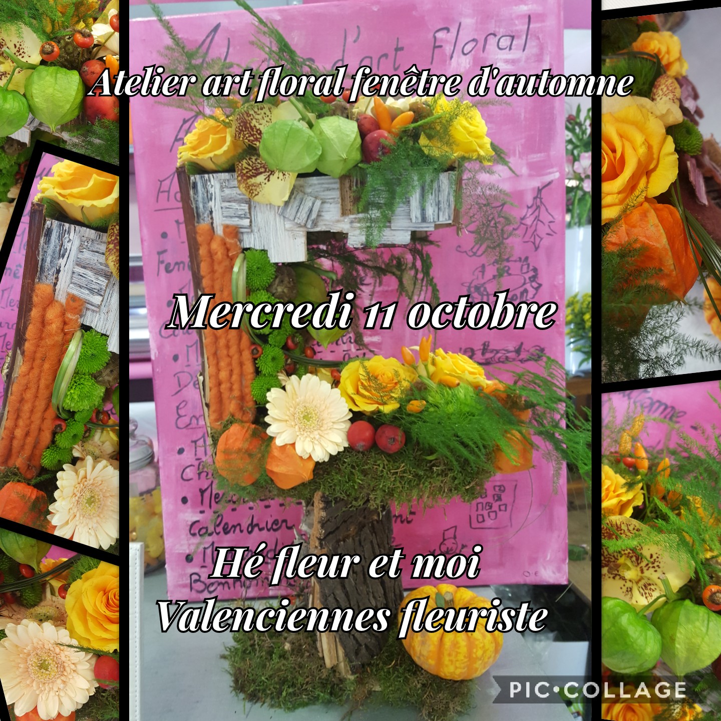 Art floral automne valenciennes Hé fleur et moi fleuriste