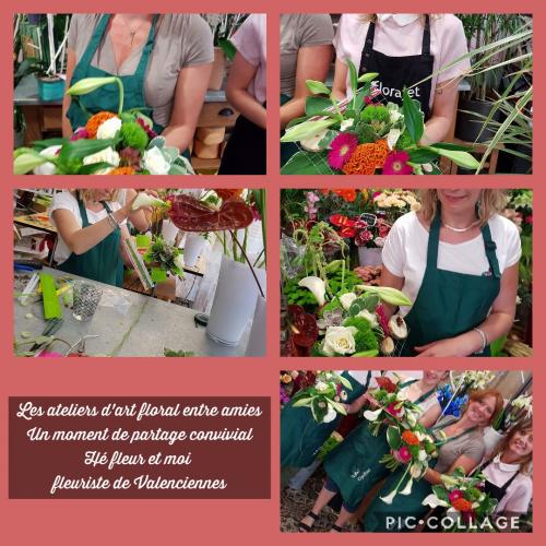 Les ateliers d'art floral chez hé fleur et moi fleuriste de Valenciennes des moments sympathiques, ludiques et floraux... chez votre artisan fleuriste #Valenciennes #enterrementdev