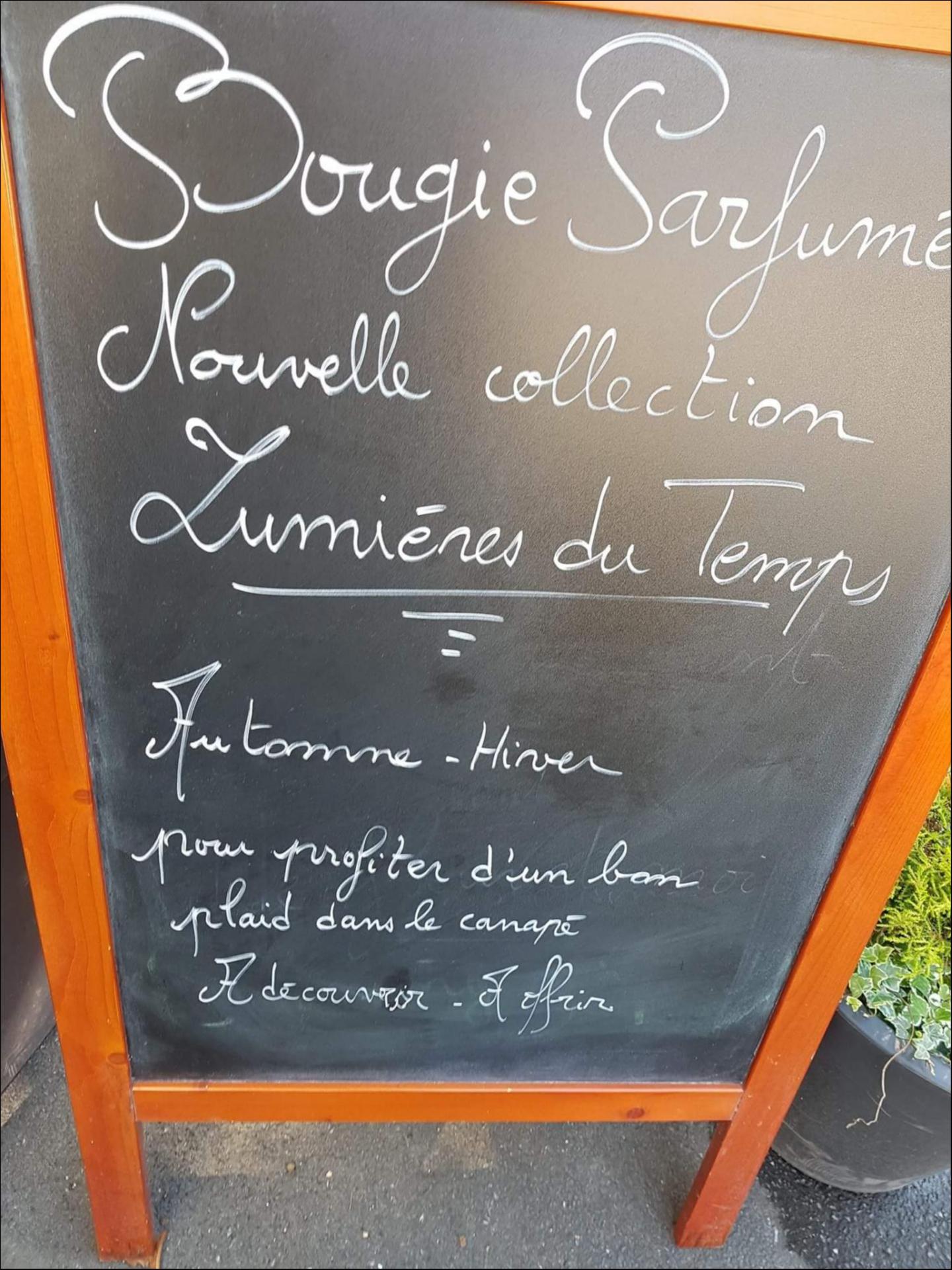 Bougie parfumée Lumières du temps Hé fleur et moi fleuriste de Valenciennes