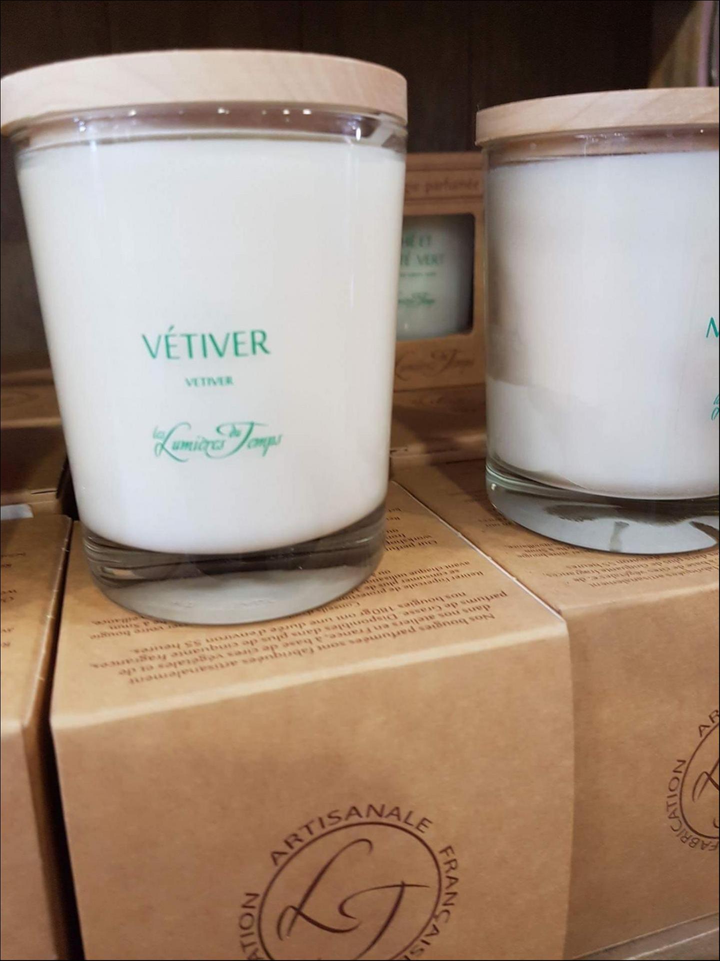 Bougie parfumée Lumières du temps Hé fleur et moi fleuriste de Valenciennes