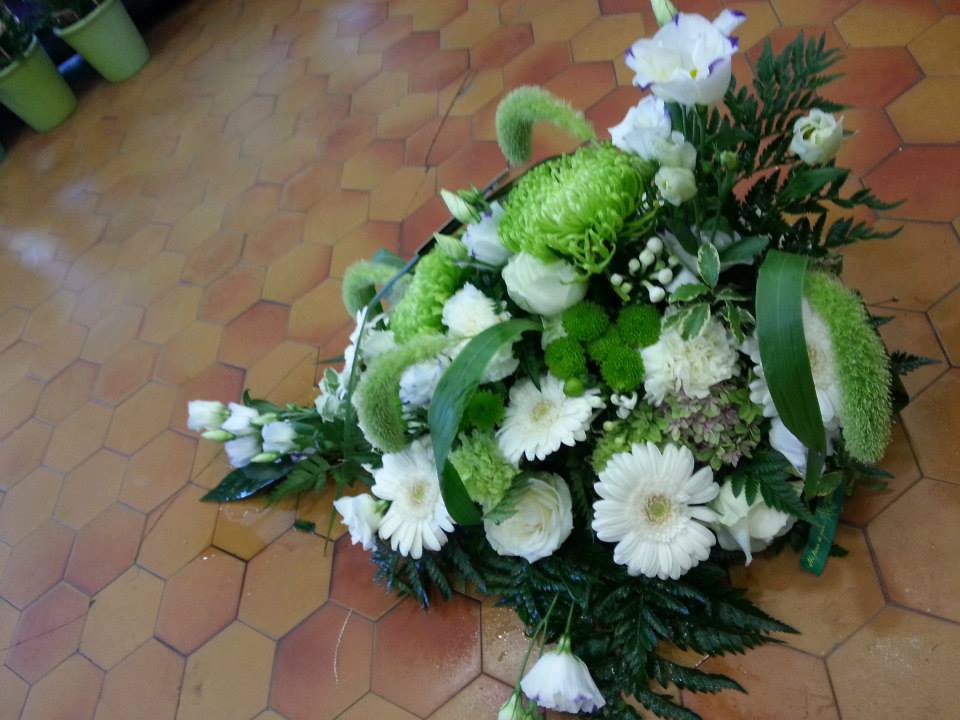 Gerbe vert et blanc 1