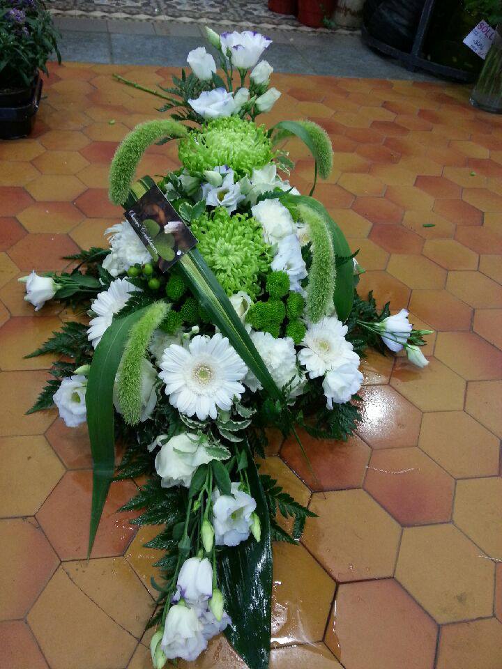 Gerbe vert et blanc 2