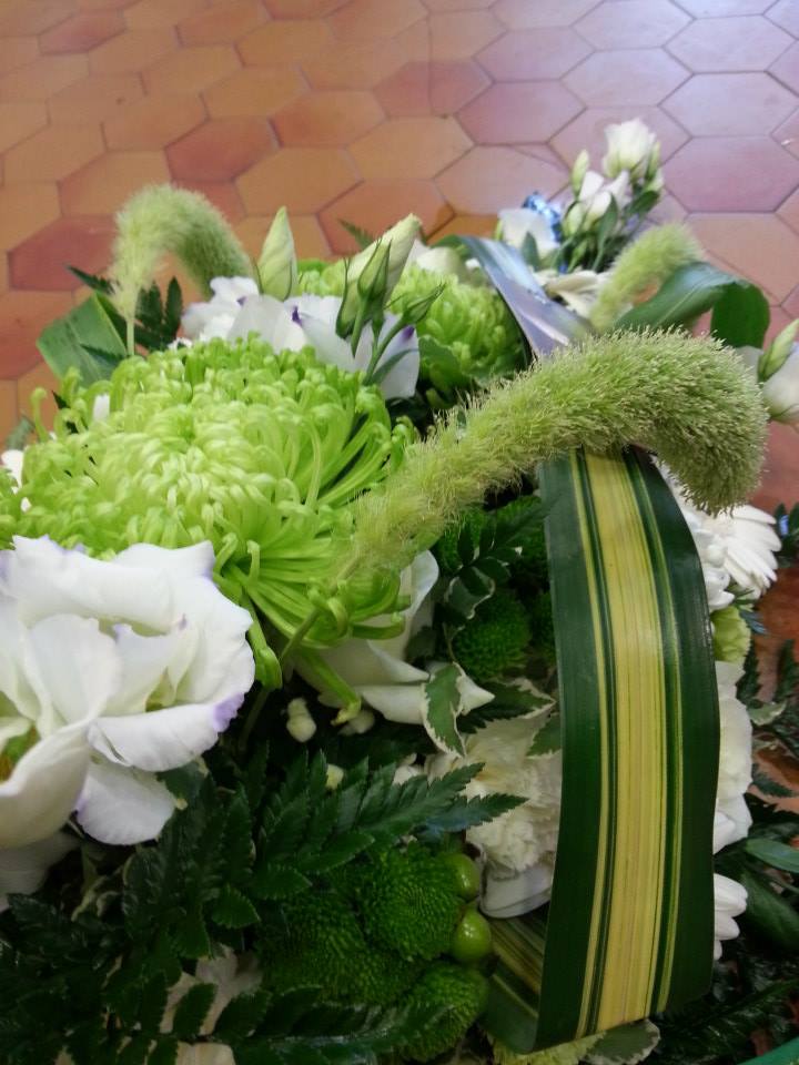Gerbe vert et blanc 3