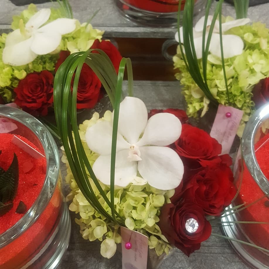 Saint Valentin 14 février 2018 fleuriste nord valenciennes rose amour bouquet hé fleur et moi