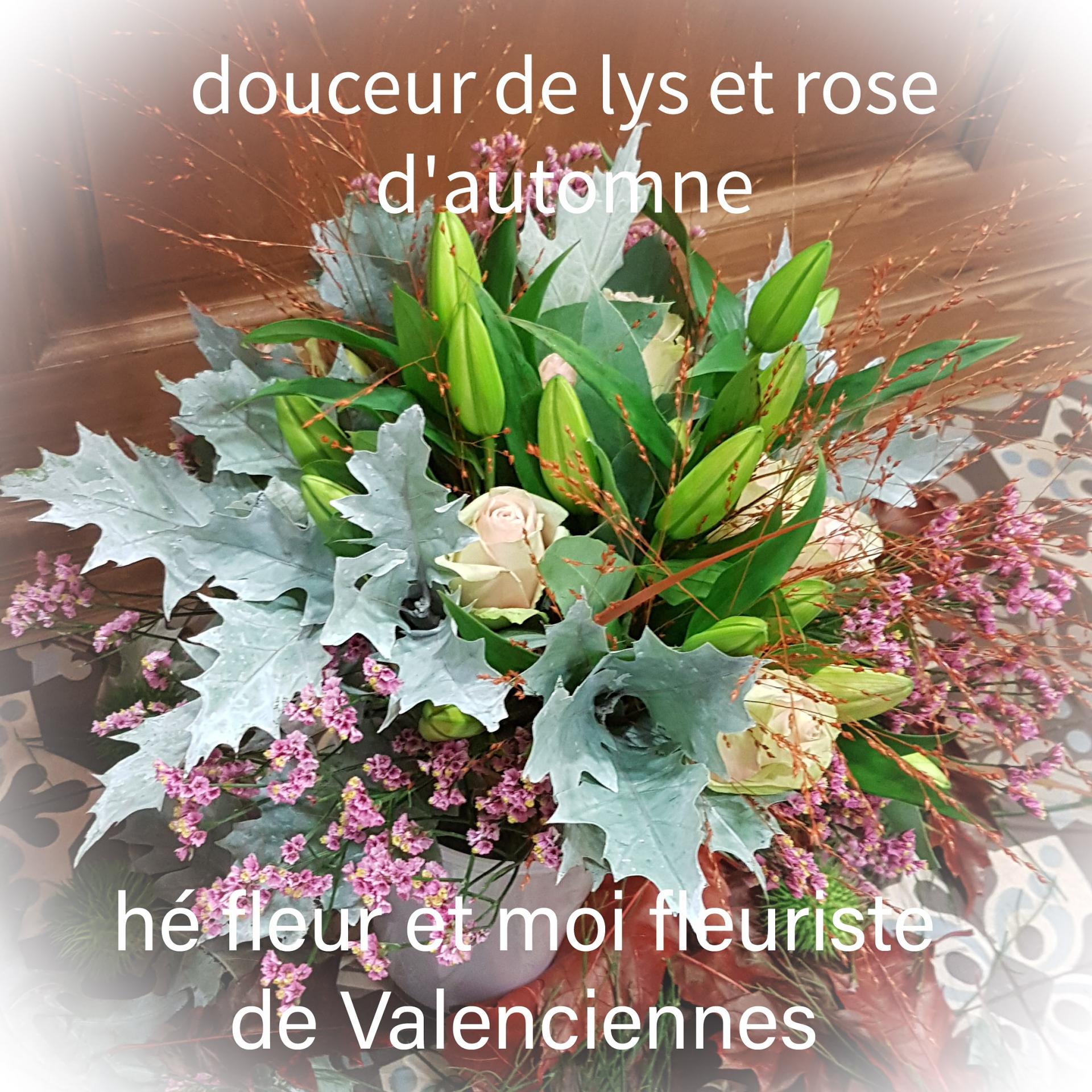 fleuriste de Valenciennes hé fleur et moi bouquet de lys et de roses