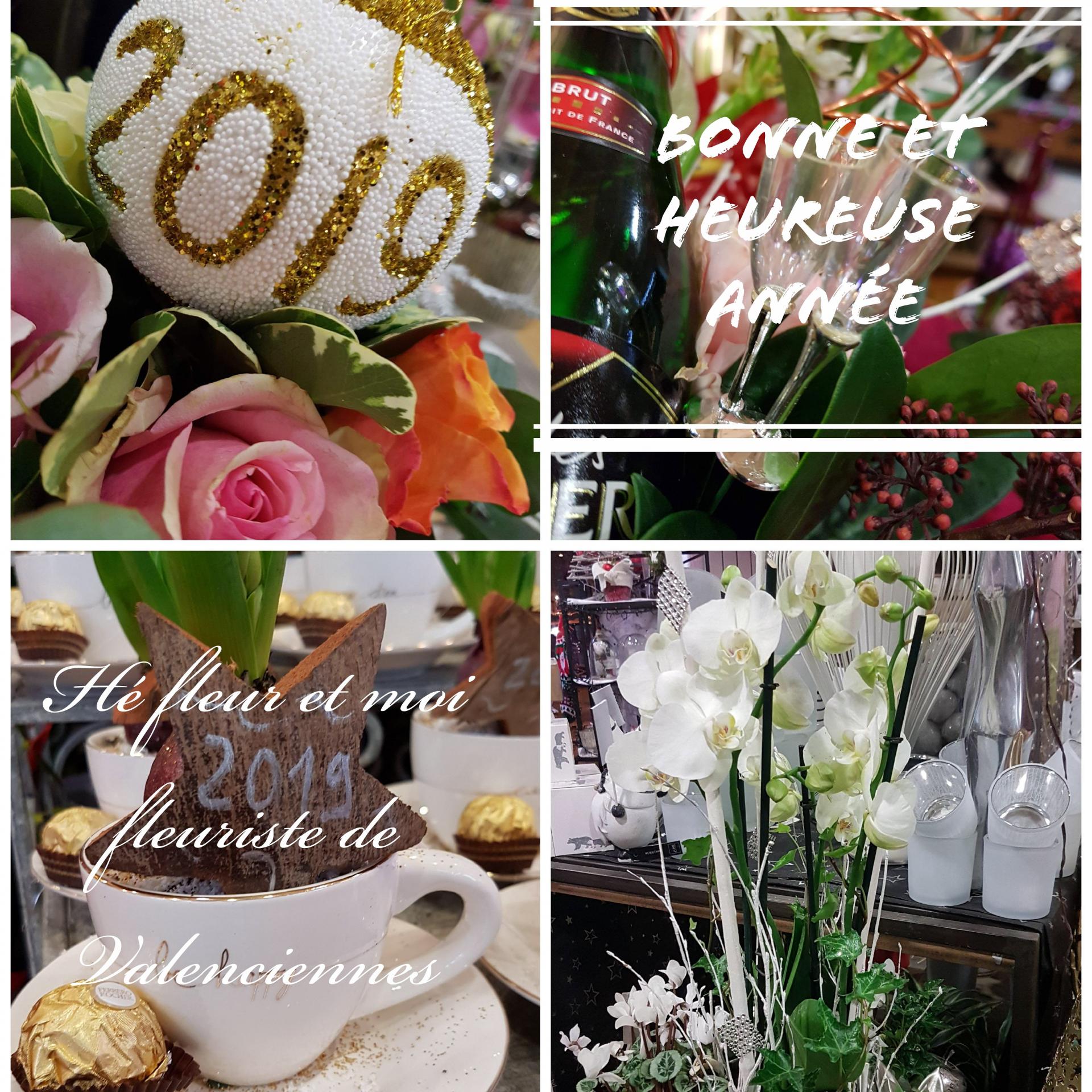 Bonne et heureuse année 2019 by hé fleur et moi fleuriste de Valenciennes