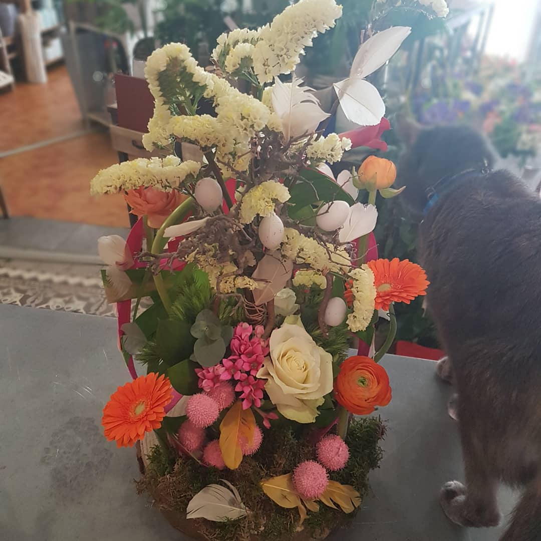 Art floral Valenciennes Hé fleur et moi fleuriste atelier paques