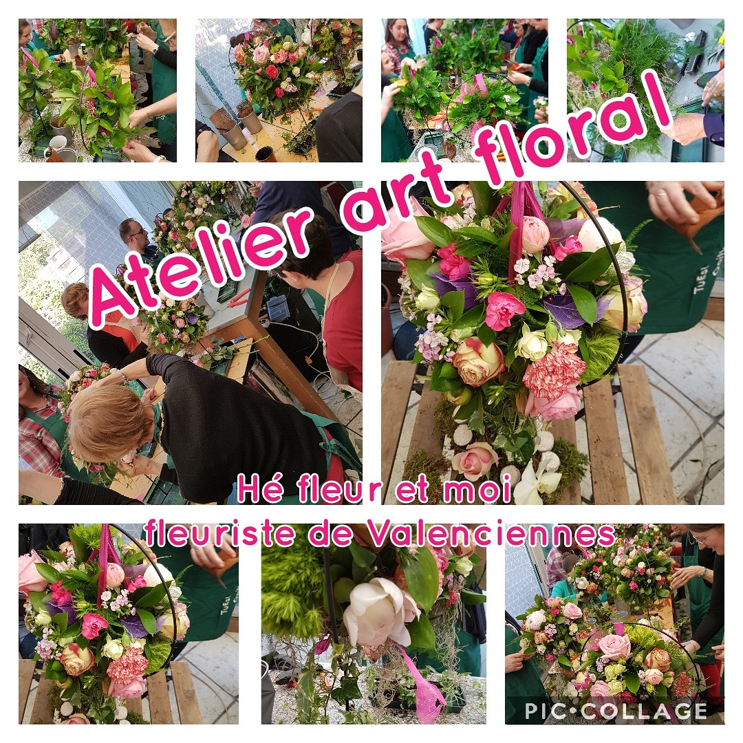 Bon cadeau art floral anniversaire retraite hé fleur et moi Valenciennes
