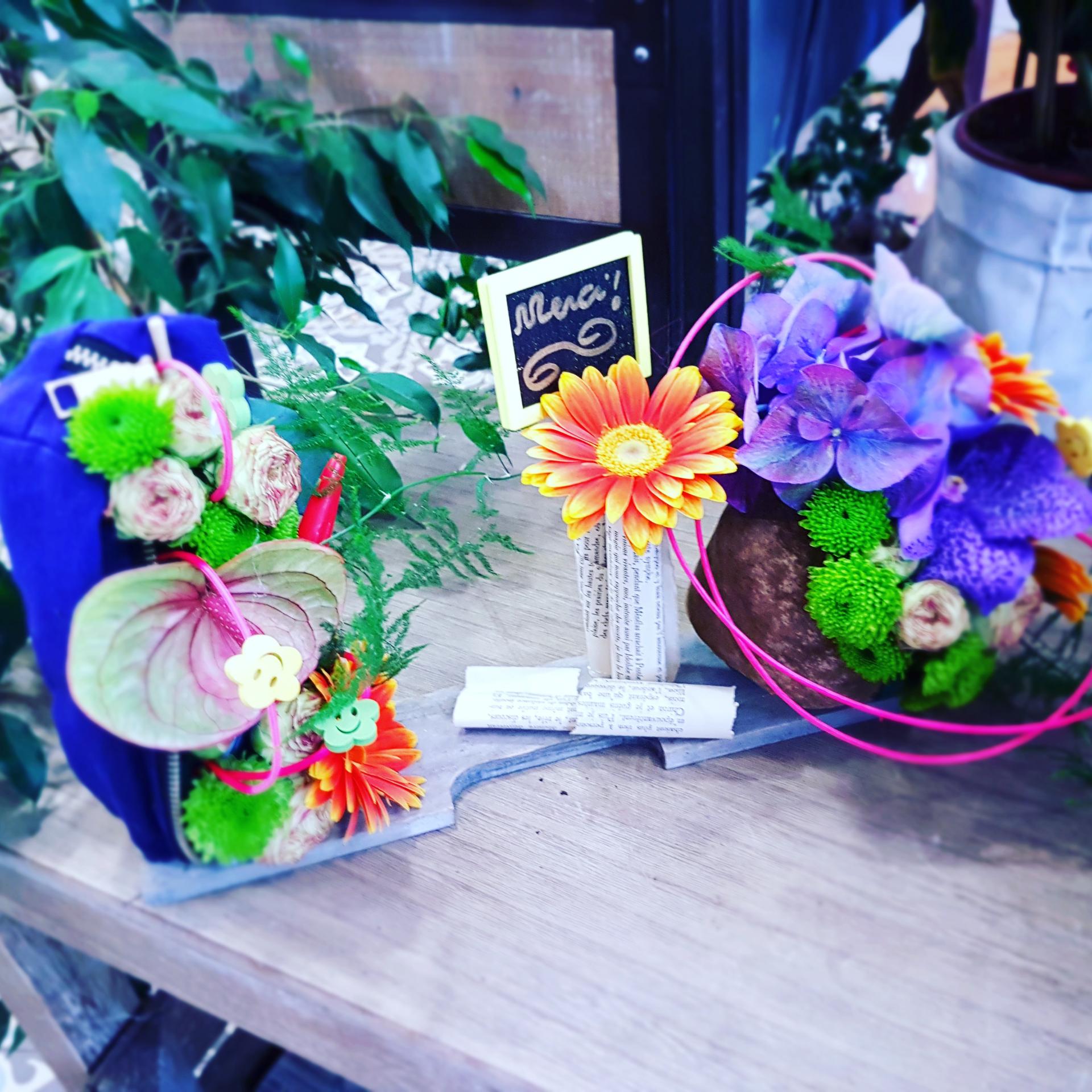 Atelier art floral Enfant Merci Maitresse Valenciennes Hé fleur et moi fleuriste en
