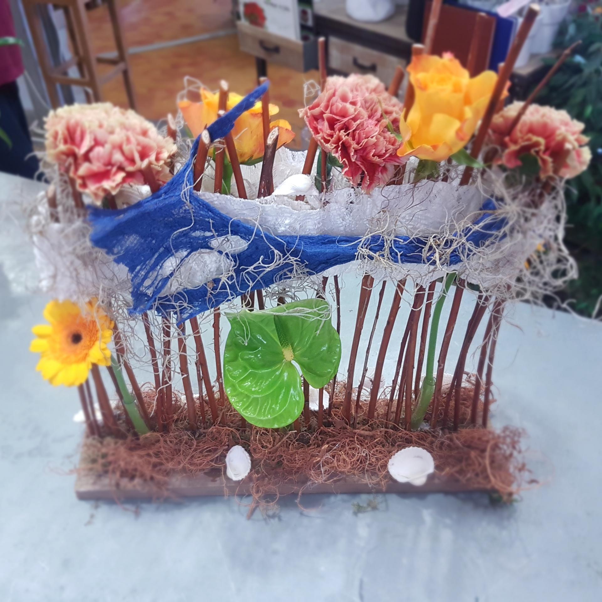Atelier art floral centre de table Fleuriste Hé Fleur et moi Valenciennes