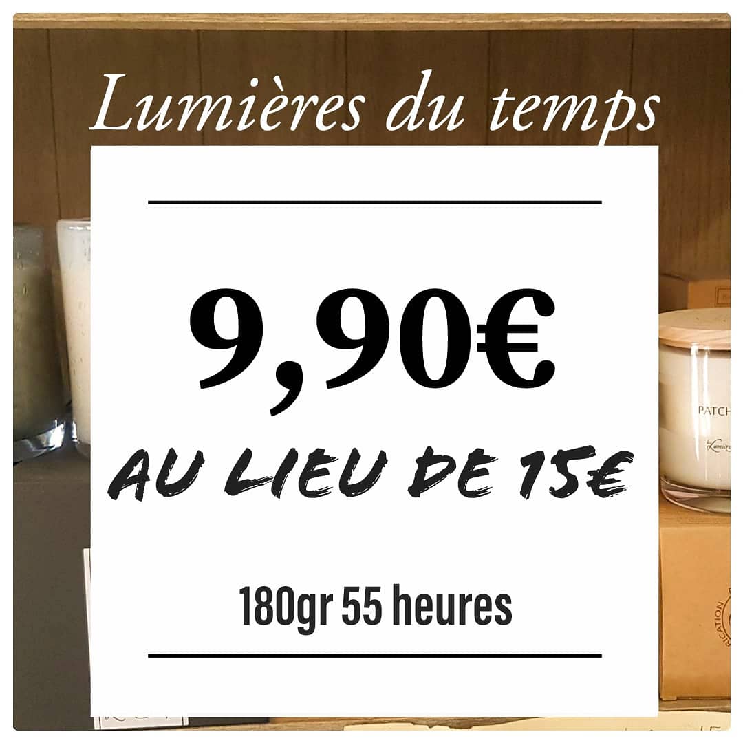 Bougies parfumées lumières du temps offre promotionnelle Valenciennes