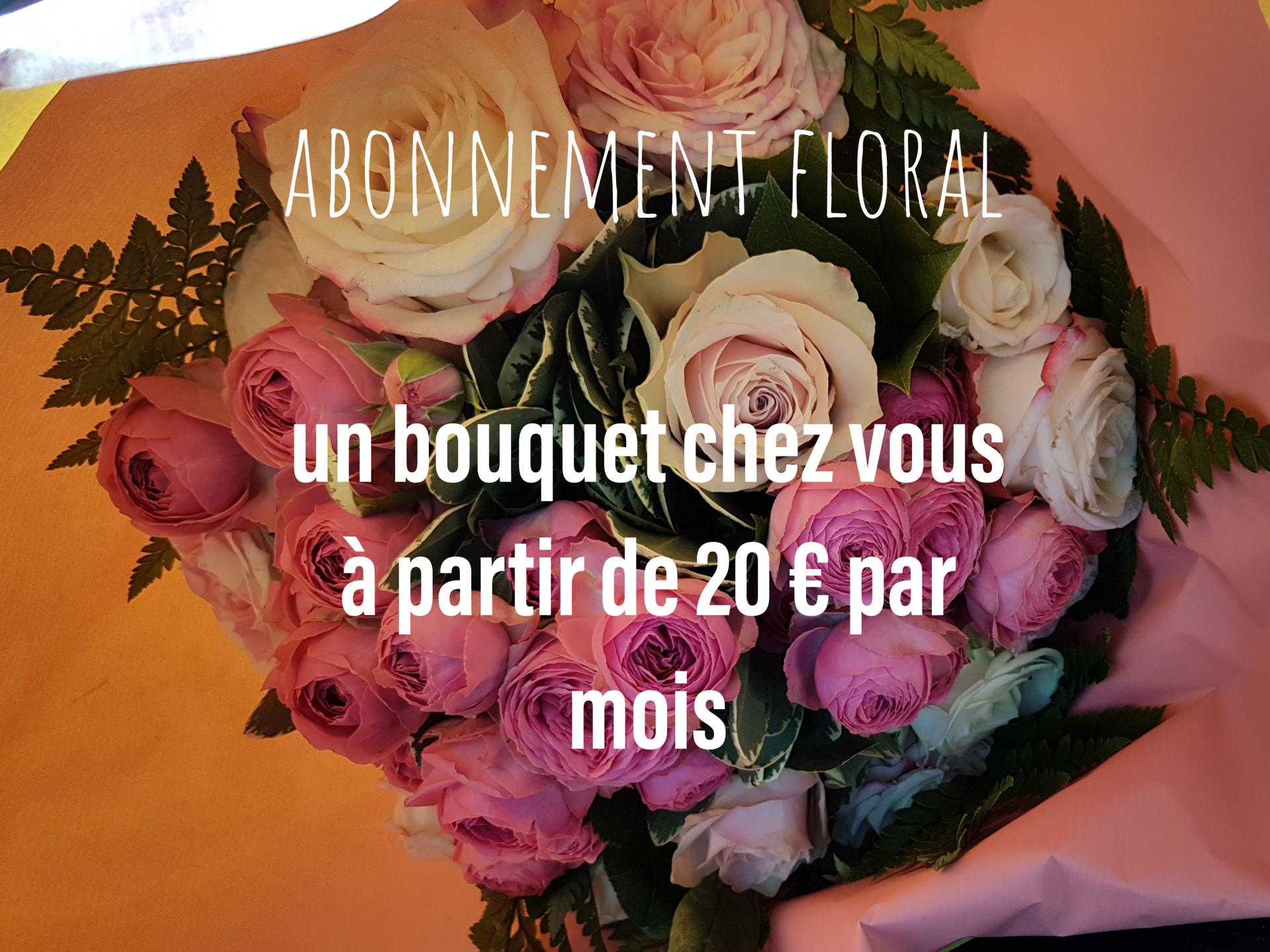 Abonnement floral fleuriste Hé fleur et moi fleuriste de Valenciennes bouquet