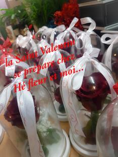 Saint Valentin 14 février 2021 fleuriste valenciennes rose nord amour bouquet hé fleur et moi