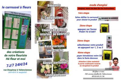Distributeur automatique de fleurs Valenciennes